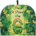 thumbnail image 1 of Green Clover Drawstring Tea Cozy Dust Cover Kitchen Cozies Keep Teapot St Patrick's Coffee Pot Warm Easy to Install and Washable Home Kitchen Decoration Gift Home Kitchen Table Top Decors, 1 of 1