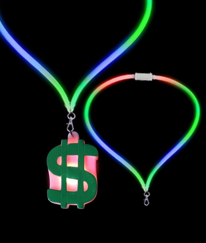 LED Flashing Lanyard Dollar Sign