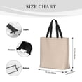thumbnail image 4 of Xecao Brown Gingham for Tote Bag: spacious with inner pockets, ideal for work, shopping, or travel., 4 of 9