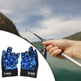 thumbnail image 3 of Guantes antideslizantes de 3 dedos Sunnimix para fotografía deportes al aire libre camping Azul, 3 of 8