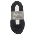 thumbnail image 2 of Ballerina Knit Pom Womens Plush Lined Cozy Non Slip Indoor Soft Slipper - Black Medium, 2 of 8