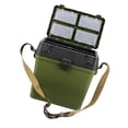 thumbnail image 4 of DYNWAVECA ing Tackle Box Trunk Storage Box Portable Folding Handheld Multifunctional ing Tool Gear Hooks Lures Case Bucket Dark Green, 4 of 10