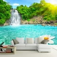 thumbnail image 1 of 3D Wallpaper Forest Waterfalls SKU# WAL0111, 1 of 1