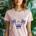 thumbnail image 5 of Palm Beach T-Shirt – Minimal Tropical Island Graphic Tee, Black, Size L, 5 of 6