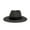 Black, variant on HAiming Women Straw Panama Hat Travel Fedora Beach Sun Hat UV Protection Summer Wide Brim Straw Roll up Hat UPF 50+