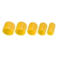thumbnail image 3 of 50pcs Round Rubber End Caps 1/4" 3/8" 1/2" 3/4" 7/8" Yellow Vinyl Cover Screw Thread Protectors, 3 of 6