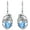 March, variant on Crow Earrings for Women 925 Sterling Silver Raven with Heart Cut Birthstone Drop Dangle Earrings for Mother's Day Gifts