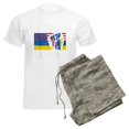 thumbnail image 6 of CafePress - I Stand With Ukraine Flag American Flag Su Pajamas - Men's Light Loose Fit Cotton Pajama Set, 6 of 7