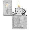 thumbnail image 3 of Zippo Retro Zippo Design Vintage Brushed Chrome Pocket Lighter, 3 of 6