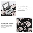 thumbnail image 5 of Lsque black white Skull bone Printed Luggage Cover, Travel Luggage Protector,Scratch and Dirt Resistant, Fits 18-32 Inch Luggage - X-Large, 5 of 9