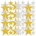 thumbnail image 1 of 300 pegatinas de estrellas de espuma con purpurina, autoadhesivas, con forma de estrella, para manualidades., 1 of 6