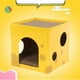 thumbnail image 3 of Casa Para Rascar Gatos, Cabaña Rascadora Para Gatos Con Forma De Queso, Garras Multifunción Para Moler Papel Corrugado Para Hacer Ejercicio Para Dormir, 3 of 7