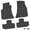 Black, variant on Flextread Floor Mats for 11-24 Dodge Challenger RWD - Mopar Licensed Factory Fit - Black w/ White T/A Insert - Custom Vintage - 100% Made in USA