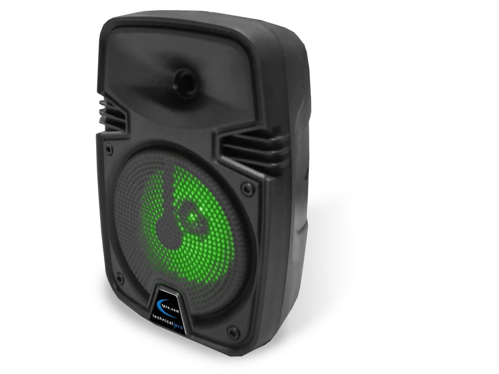 Rechargeable Bluetooth Speaker with LED Lights, True Wireless Stereo, Portable Wireless Speaker, Black