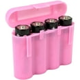 thumbnail image 2 of Six (6) EBC Battery AA AAA Pink Plastic Battery Storage Case Holder Box USA Ship, 2 of 9