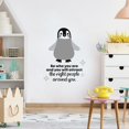 thumbnail image 2 of Right People Penguin Animal Quote Cartoon Quotes Decors Wall Sticker Art Design Decal for Girls Boys Kids Room Bedroom Nursery Kindergarten Home Decor Stickers Wall Art Vinyl Decoration (40x20 inch), 2 of 2