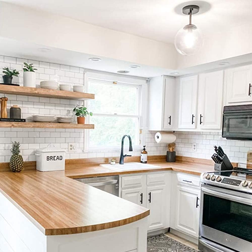 10-Sheet Peel and Stick Subway Tile, Stick-On Tiles Backsplash for Kitchen & Bathroom in White – Thicker Design