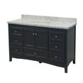 thumbnail image 6 of Abbey 60" Single Bathroom Vanity with Marine Gray Cabinet and Carrara Marble Top, 6 of 7