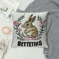 thumbnail image 2 of COMIO Rabbit Pillow Covers, Rabbit Gifts for Girls Rabbit Lovers Owners, Cute Rabbit Gifts, Rabbit Decor, Just a Girl Who Loves Rabbits Pillow Case, Bunny Pillow Cases, 2 of 5
