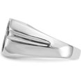 thumbnail image 3 of Solid 14k White Gold Mens Cross Ring Mounting no stones included, 3 of 7