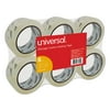Universal UNV33100 Heavy-Duty Acrylic 1.88 in. x 54.6 yds. 3 in. Core Box-Sealing Tape - Clear (6/Pack)