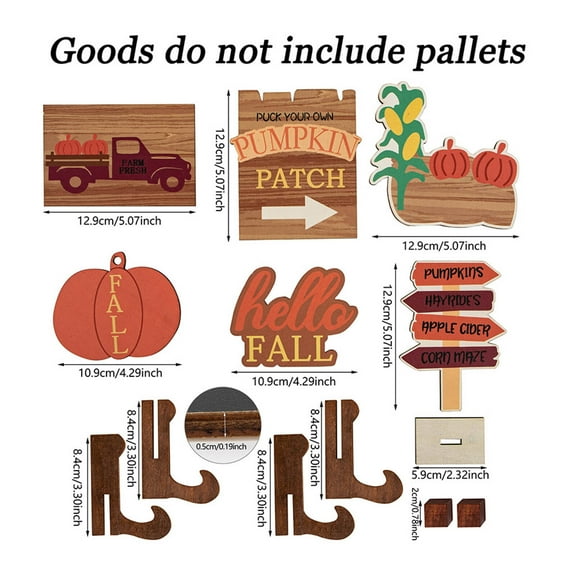 TELOLY Tiered Tray Decor,Farmhouse Wooden Ornament Farmhouse Decor Clearance,Tiered Tray Design Green Birthday Decorations,Shape7