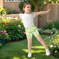 thumbnail image 6 of joogoo Palm Tree Gradient Girls Lined Shorts Bike Dance Bottoms 10Y, 6 of 7