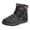 Black1, variant on Womens Winter Snow Boots Warm Fleece Lined Slip On Ankle Booties Waterproof Outdoor Shoes