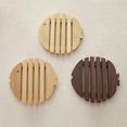 thumbnail image 3 of Kitchen wooden cartoon insulation mat dining table mat non-slip pot mat creative cute tea cup bowl mat coasterBeech 1piece, 3 of 3
