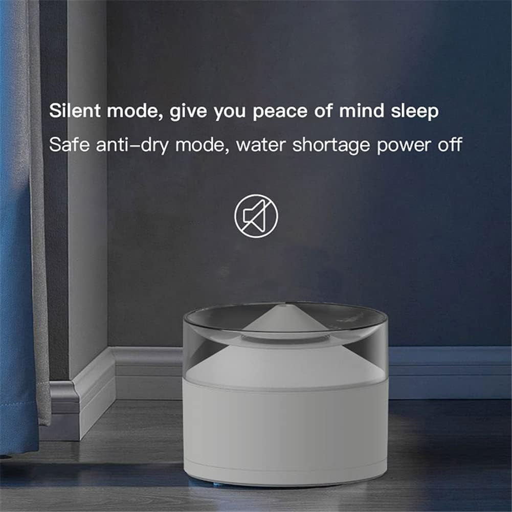 Automatic Cats Water Bowl Fountain for Pets Dog Water Dispenser Large Drinking Bowl Cats Drink (Color : Blue) (White)