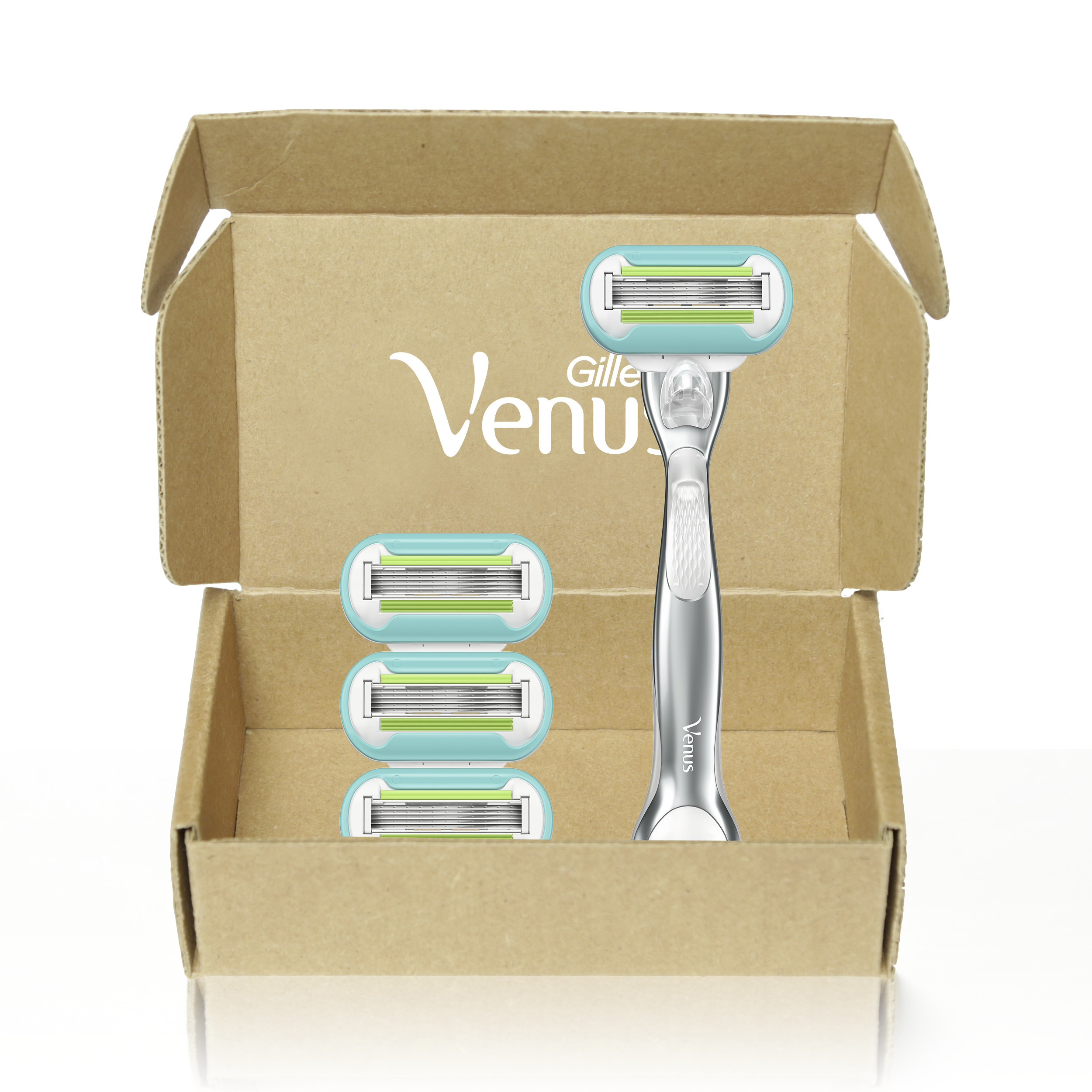 Gillette Venus Platinum Extra Smooth Metal Handle Women's Razor 1
