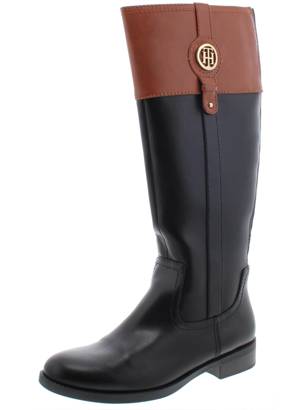 Tommy Hilfiger Women's Imina 3 Faux Leather Knee High Riding Boots ...