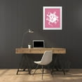 thumbnail image 3 of Fab Funky 12x14 White Modern Wood Framed Museum Art Print Titled - Octopus White on Pink c, 3 of 4