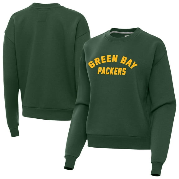 Women's Antigua Hunter Green Green Bay Packers Victory Sweatshirt