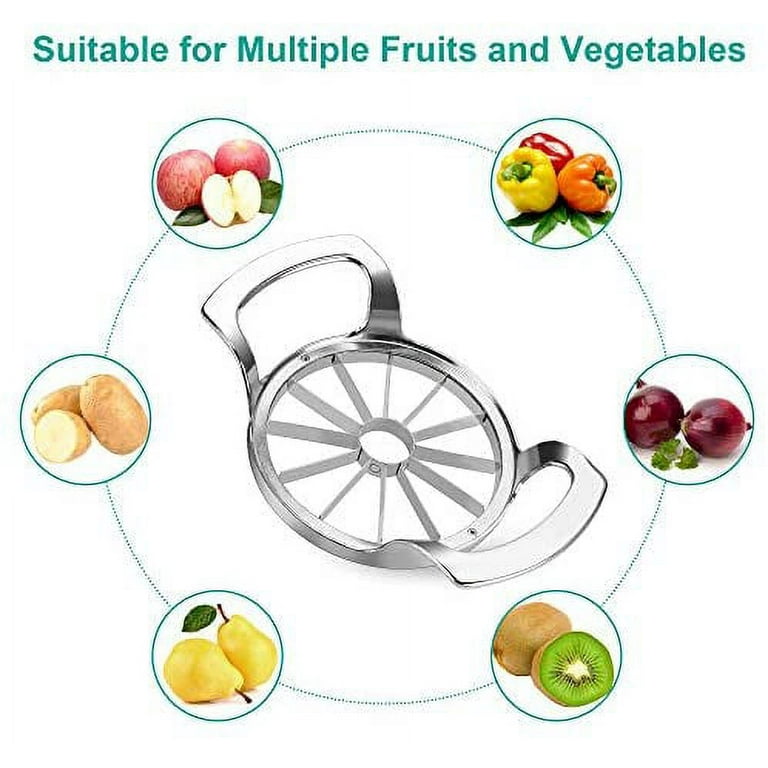 Apple Corer and Divider Stainless Steel Mango Splitters Fruits Vegetable  Slicer Potato Chips Cutter with Handle