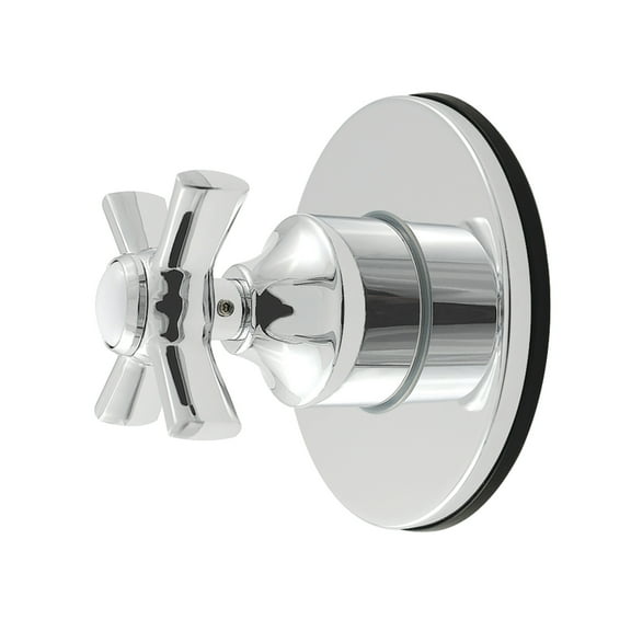 Kingston Brass KS4031ZX Millennium Single-Handle Six-Way Diverter Valve with Round Trim Kit, Polished Chrome