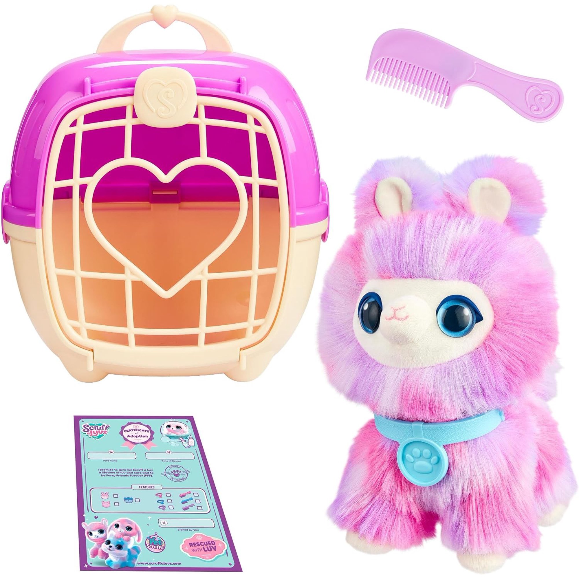 Little Live Pets Pet Scruffs Tie-Dye Plush Surprise Rescue Pet (RANDOM Pet, Wash to Reveal, From Scruffy to Fluffy!)