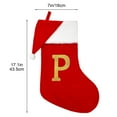 thumbnail image 4 of Boovnll 26 Letters Christmas Stockings, 17" Large Velvet Personalized Pendant Pink Christmas Stocking White Cuff for Holiday Fireplace Xmas Tree Party Decor Ornaments Gifts, Christmas Decorations, 4 of 6