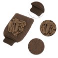 thumbnail image 3 of 1 Pc Double Side Shower Gloves Exfoliating Glove for Bathroom 8.66"x5.51" Brown, 3 of 6