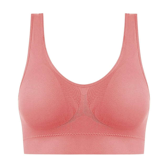 Timegard Womens Plus Size Bras No Underwire High Support Bralette Breathable Comfort Daily Seamless Bras