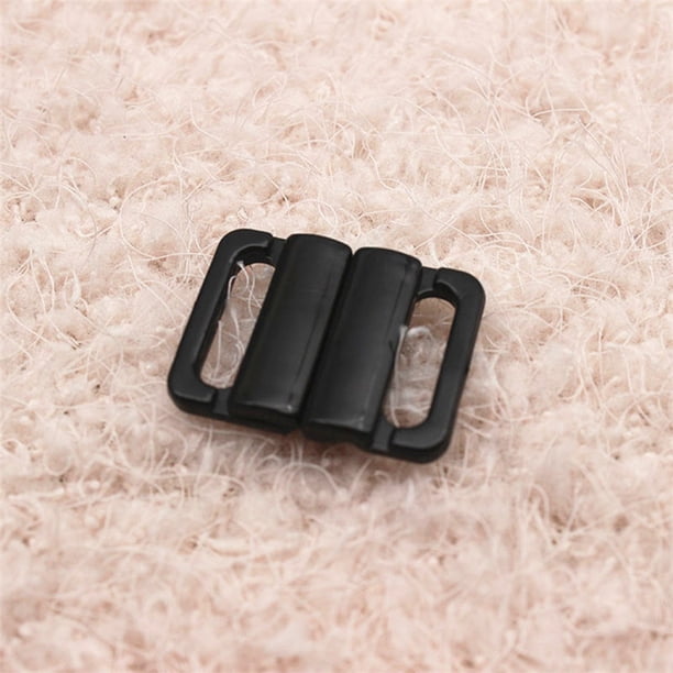Minnieouse Hebillas de ganchos para ropa interior, hermosas y delicadas, hechas de plástico, hebillas de ajuste de correa de sujetador de Accesorios de disfraces blanco 20mm