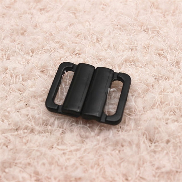 Minnieouse Hebillas de ganchos para ropa interior, hermosas y delicadas, hechas de plástico, hebillas de ajuste de correa de sujetador de Accesorios de disfraces Transparente 20mm