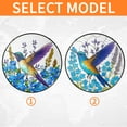 thumbnail image 2 of Personalized Hummingbird Stained Glass Suncatcher, Forget Me Not Sun Catcher Window Hanging, Gifts for Mom, Indoor Decor, Sympathy Gift Loss 4343079775 7897, 2 of 3