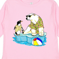 thumbnail image 4 of Inktastic Penguin and Polar Bear Iceberg Beach Bums Boys or Girls Long Sleeve Toddler T-Shirt, 4 of 5