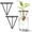 2pcs-S2, variant on Avocado Planter Avocado Seed Starter Vase Metal Triangular Sprouting Kit with Wooden Base Plant Pot for Easy Seed Germination Gardening Lovers Home Office Table Decoration,Black