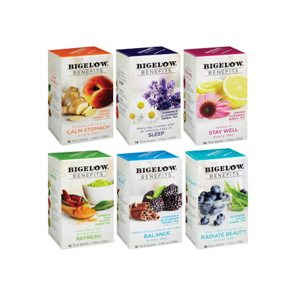 Bigelow Benefits Tea Variety Pack Tea Bags, 108 Count