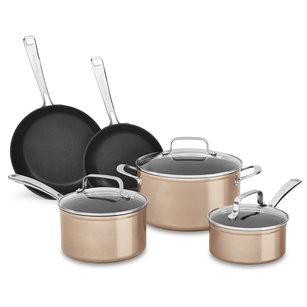 Kitchenaid Hard Anodized Nonstick 8 Piece Cookware Set