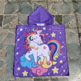 thumbnail image 4 of 0-7T Beach Towel with Hood Boys Girls Hooded Towels Bath Robe for Toddler/Little Kids 24" x 48", 4 of 5