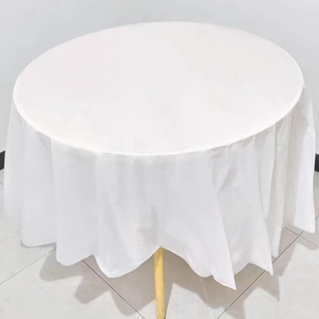 YEJIMAN Clearance 1 Pack Of Circular Tablecloths 84 Inches Available In Nine Colors With Polyester Round Table Covers Stain and Wrinkle Washable Fabric Tablecloths