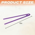 thumbnail image 3 of FACEGA Silicone Tongs,Safe for Cookware Tongs,Striped Tong Tip 11" Tongs with Silicone Tip,For Baking, Picking Up Food, Picking Up Bread,Purple, 3 of 7